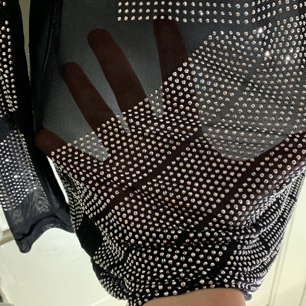 Mesh/Rhinestone Sheer Party/Costume Dress - Picture 4 of 10